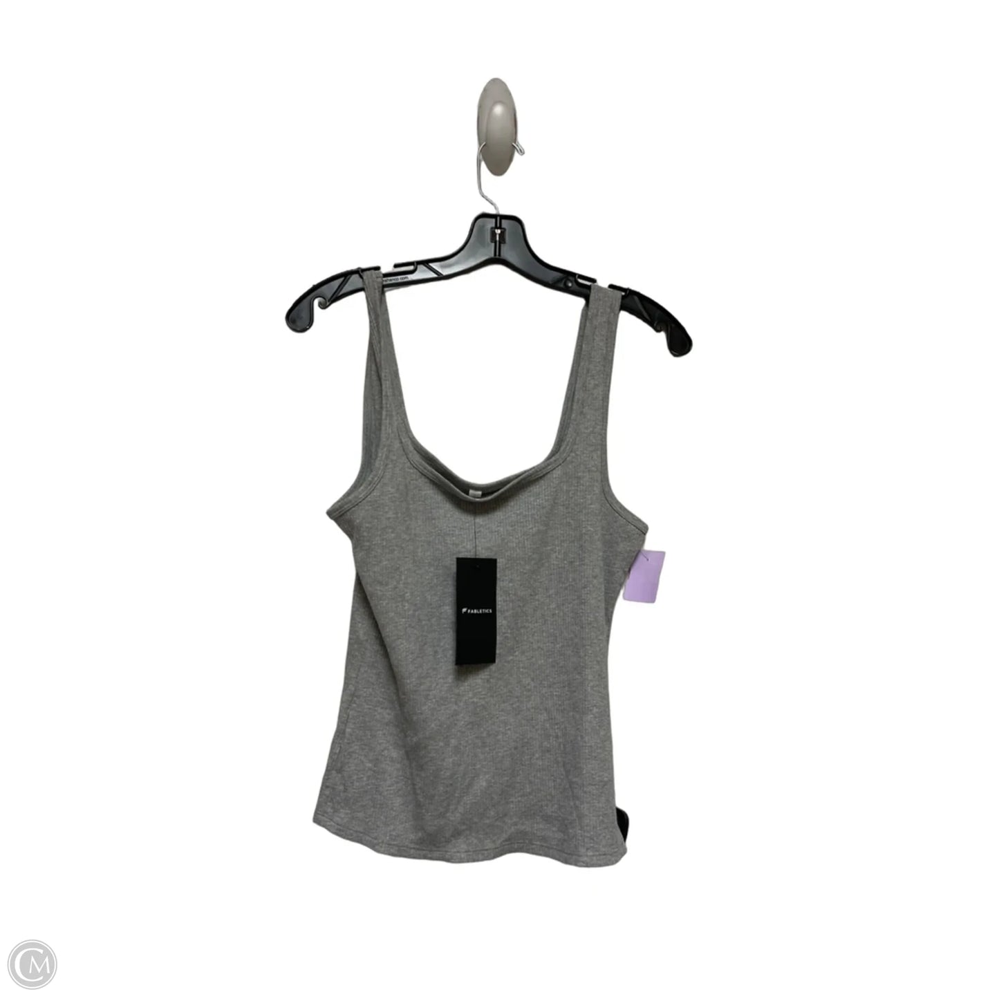 Athletic Tank Top By Fabletics In Grey, Size: L