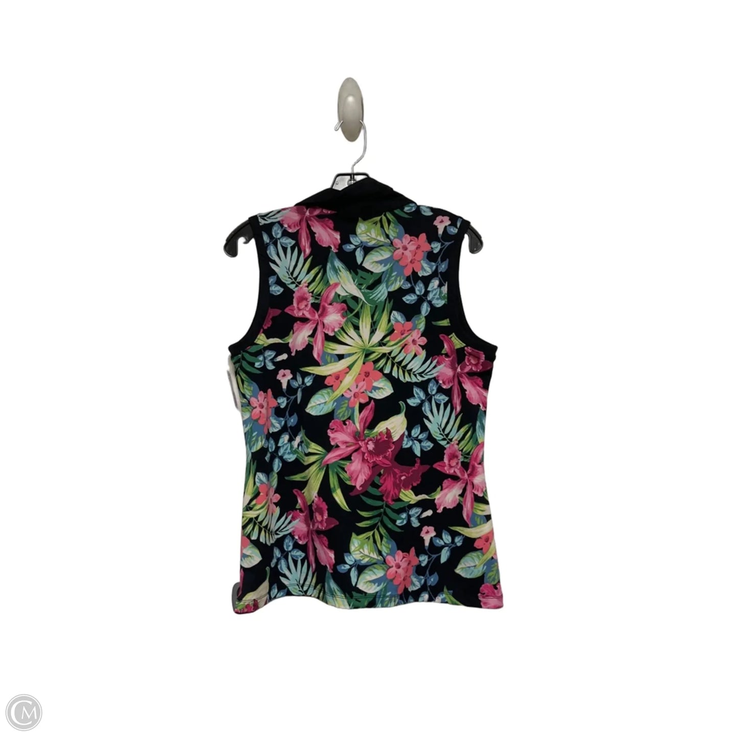 Top Sleeveless By Tommy Bahama In Tropical Print, Size: L