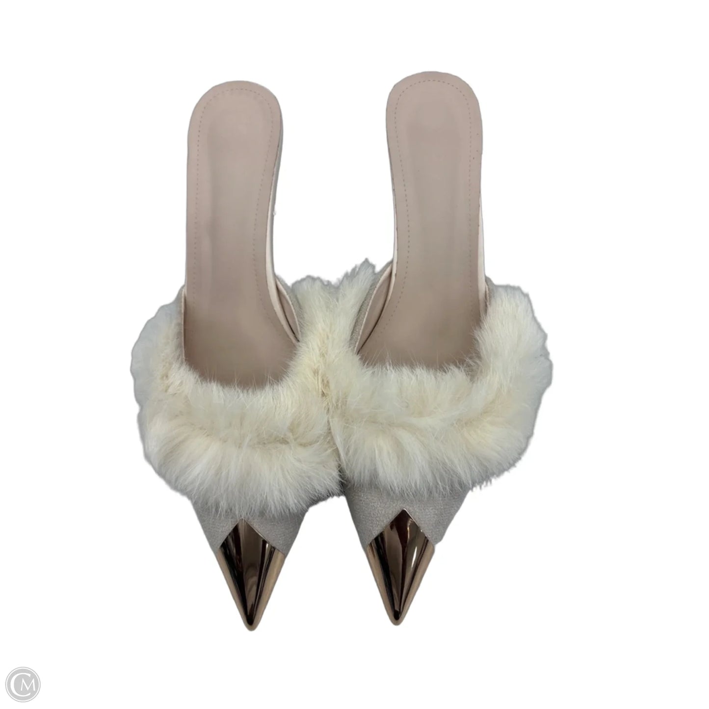 Shoes Heels Kitten By Clothes Mentor In Cream, Size: 10