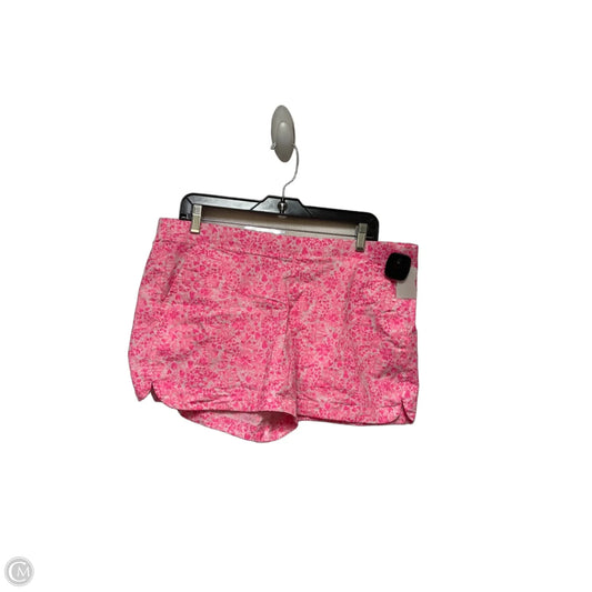 Shorts Designer By Lilly Pulitzer In Pink & White, Size: L