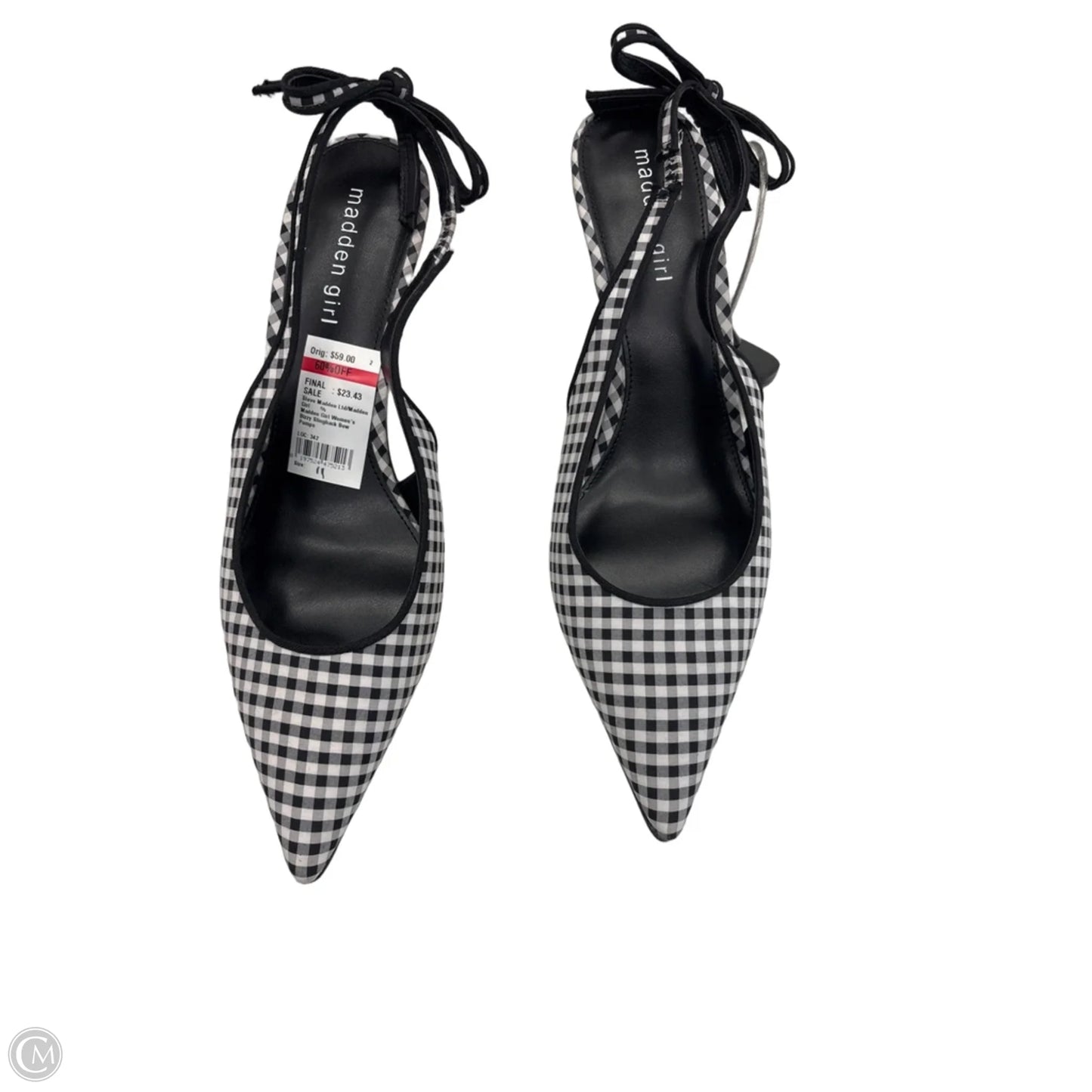 Shoes Heels Kitten By Madden Girl In Checkered Pattern, Size: 11