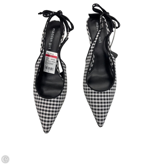 Shoes Heels Kitten By Madden Girl In Checkered Pattern, Size: 11