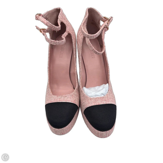 Shoes Heels Block By Steve Madden In Black & Pink, Size: 11