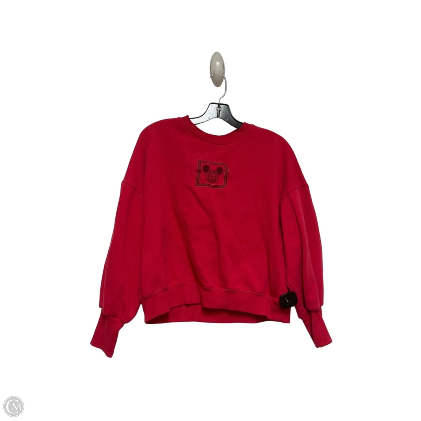 Sweatshirt Crewneck By Disney Store In Pink, Size: M