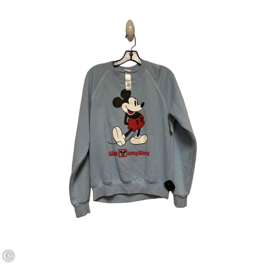 Sweatshirt Crewneck By Disney In Blue, Size: S