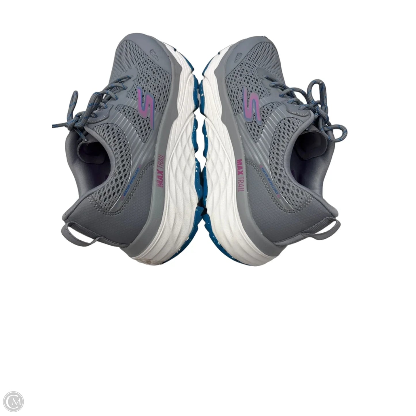 Shoes Athletic By Skechers In Blue & Grey, Size: 8