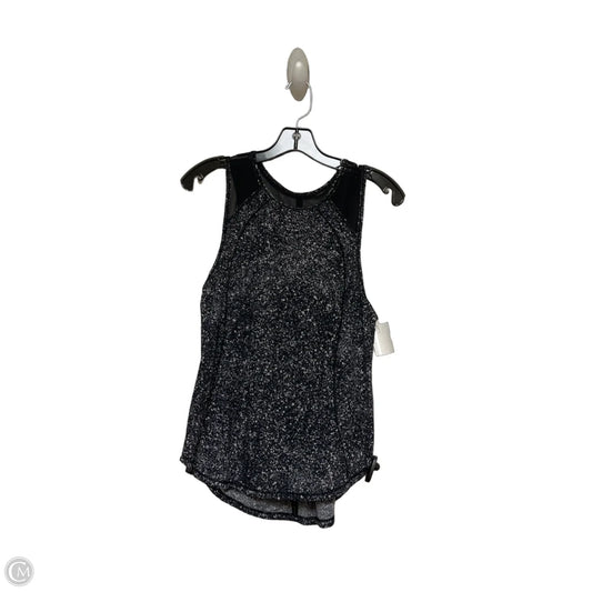 Athletic Tank Top By Lululemon In Black & White, Size: S