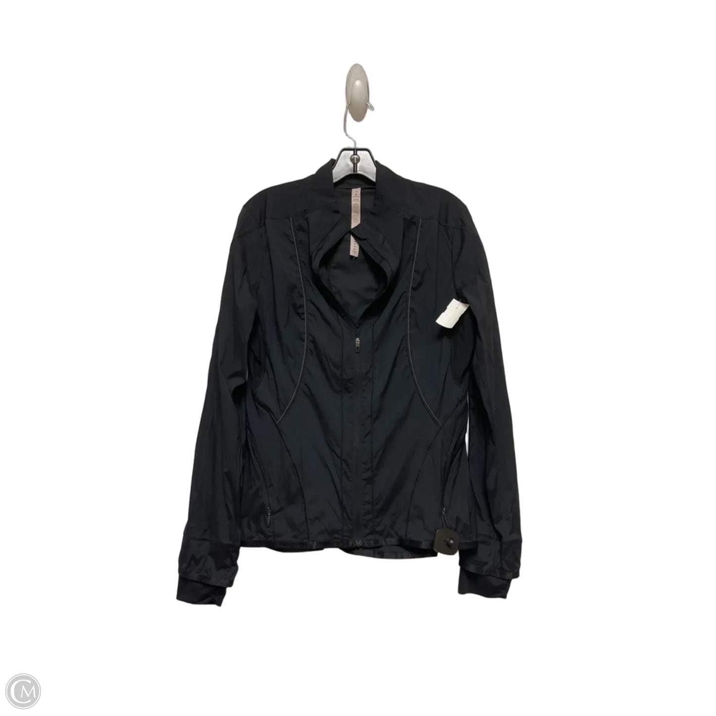Athletic Jacket By Lululemon In Black, Size: 10