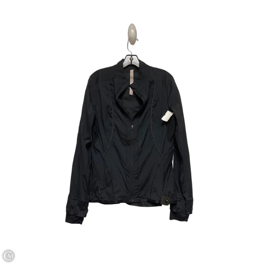 Athletic Jacket By Lululemon In Black, Size: 10