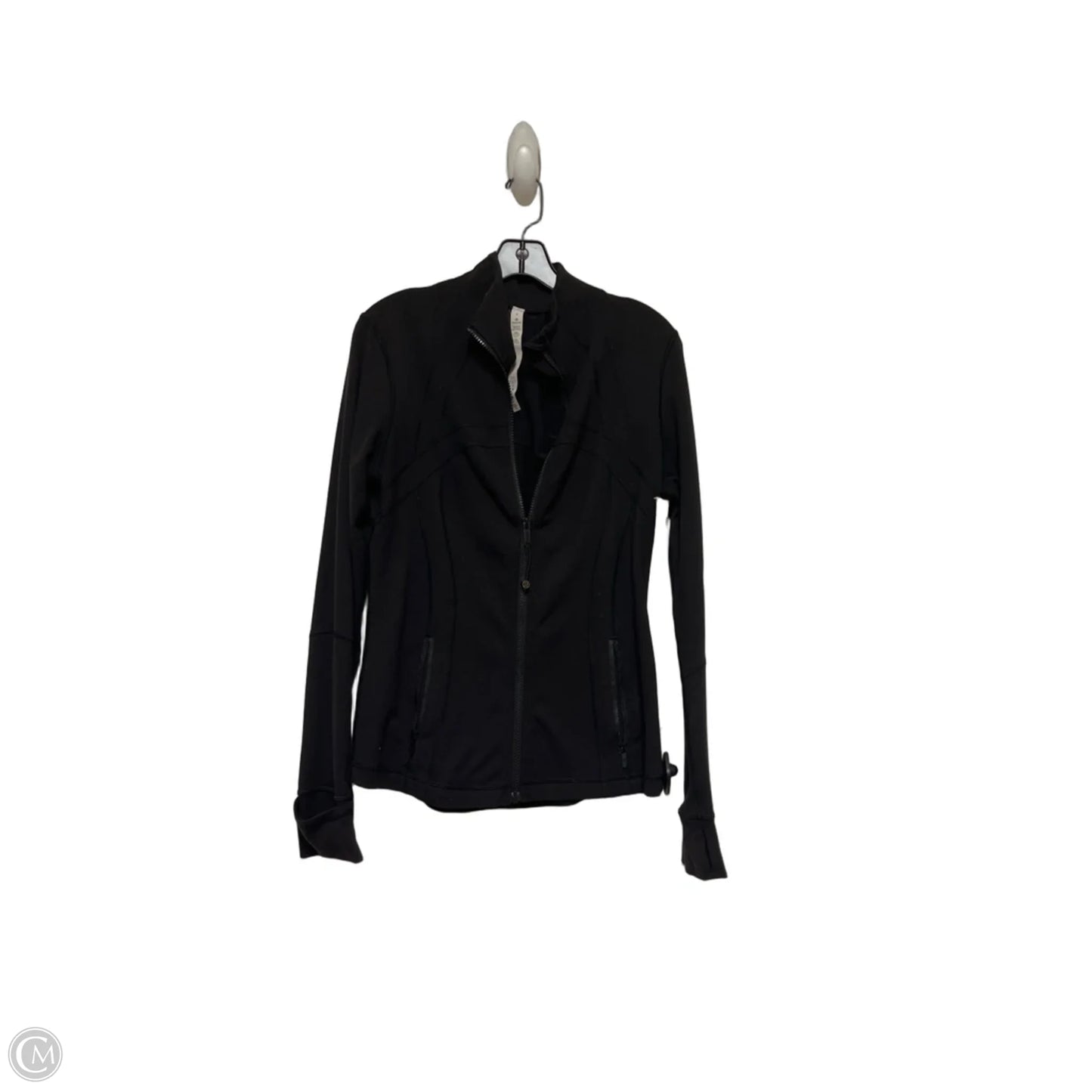 Athletic Jacket By Lululemon In Black, Size: 8