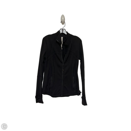 Athletic Jacket By Lululemon In Black, Size: 8