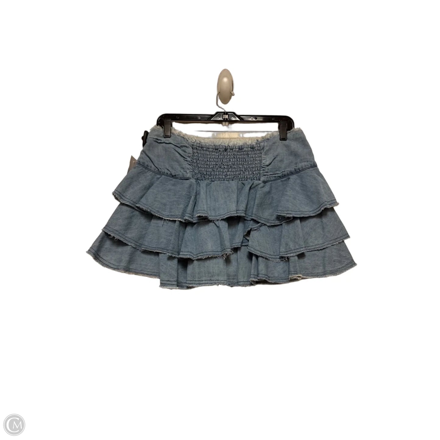 Skirt Mini & Short By Anthropologie In Blue Denim, Size: 8