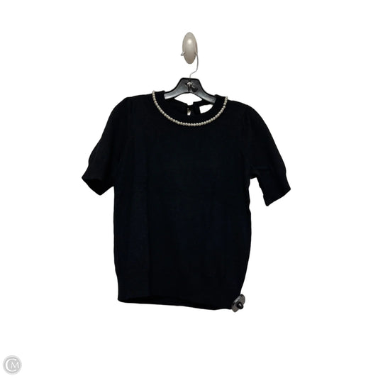 Top Short Sleeve Designer By Kate Spade In Black, Size: S