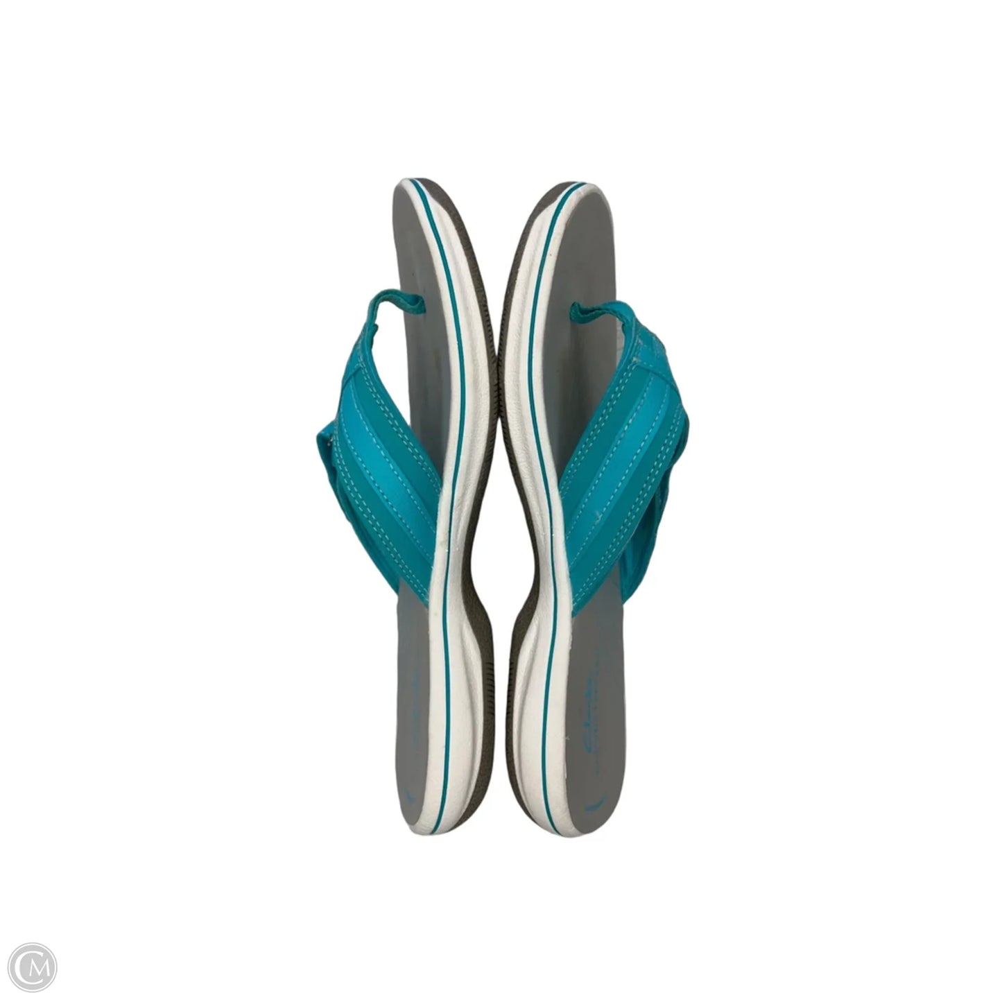 Sandals Flats By Clarks In Blue, Size: 8