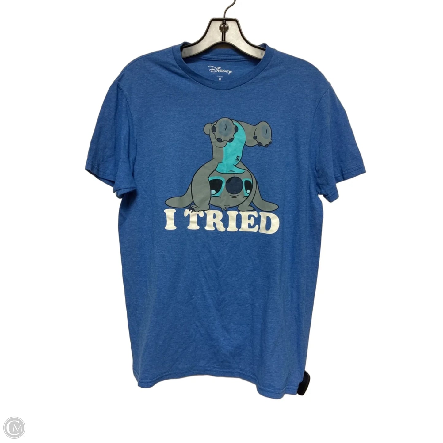 Top Short Sleeve Basic By Disney In Blue, Size: M