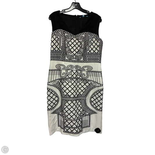 Dress Casual Short By Antonio Melani In Black & White, Size: M