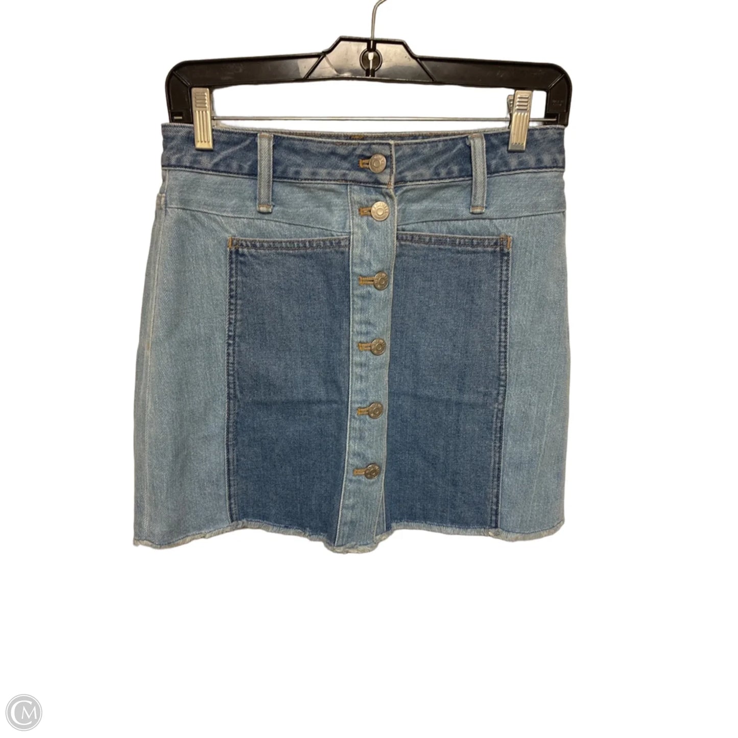 Skirt Mini & Short By Madewell In Blue Denim, Size: 4