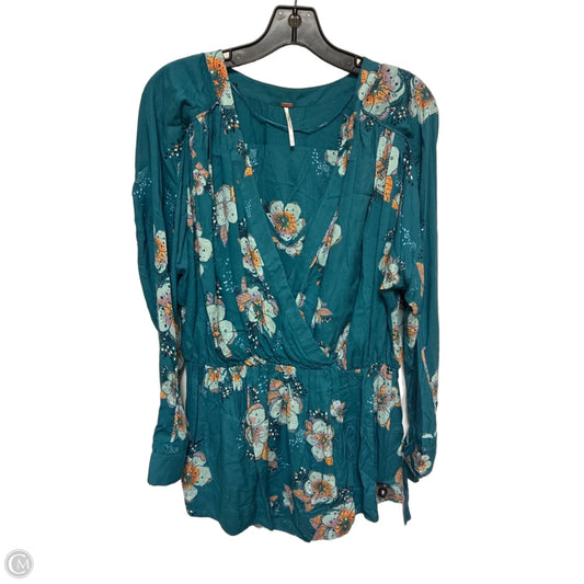 Top Long Sleeve By Free People In Floral Print, Size: S