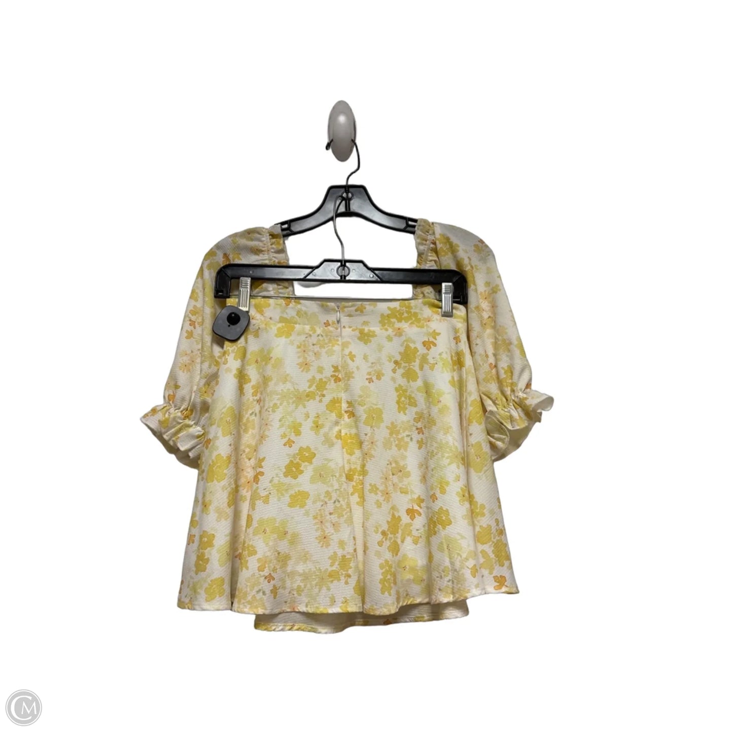Skirt Set 2pc By Clothes Mentor In White & Yellow, Size: 4