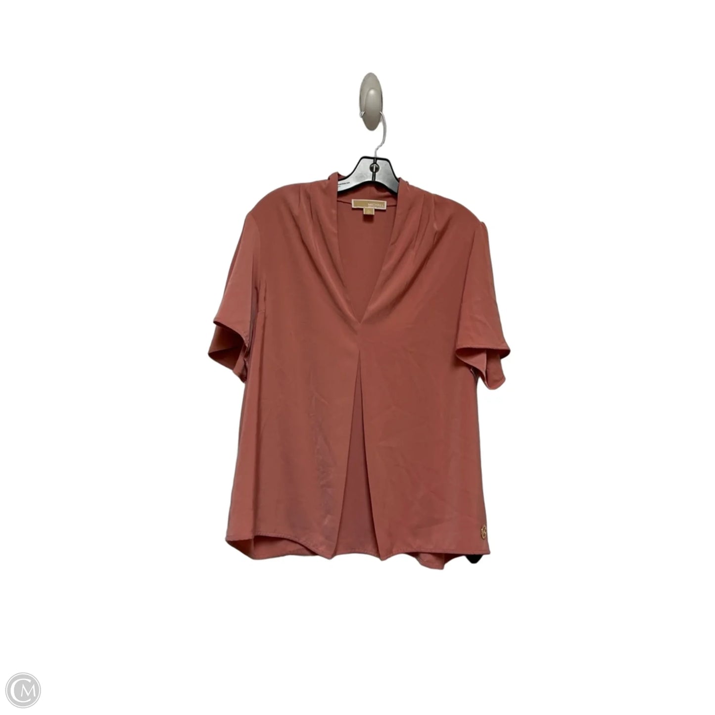Top Short Sleeve By Michael By Michael Kors In Pink, Size: Xl
