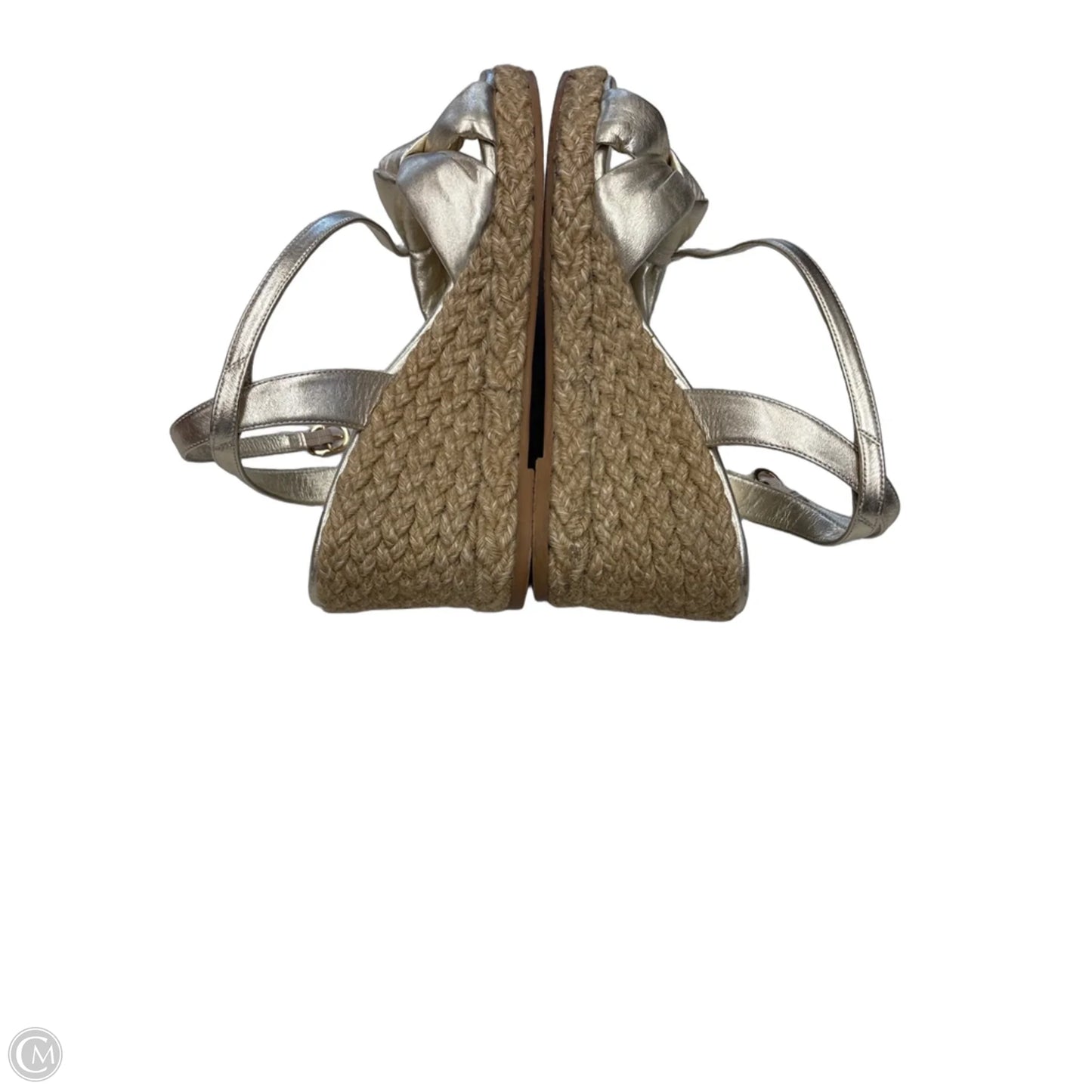 Sandals Designer By Stuart Weitzman In Gold, Size: 9.5