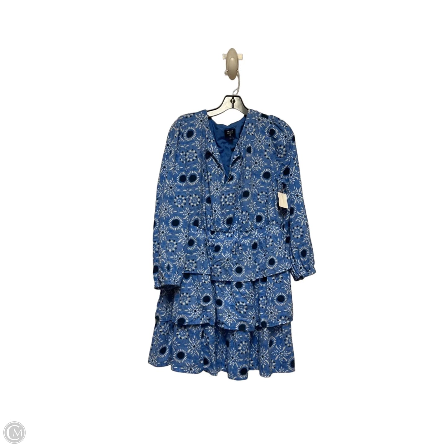 Dress Casual Short By Roller Rabbit In Blue & White, Size: L