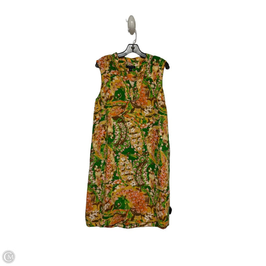 Dress Casual Short By Lands End In Green & Orange, Size: L