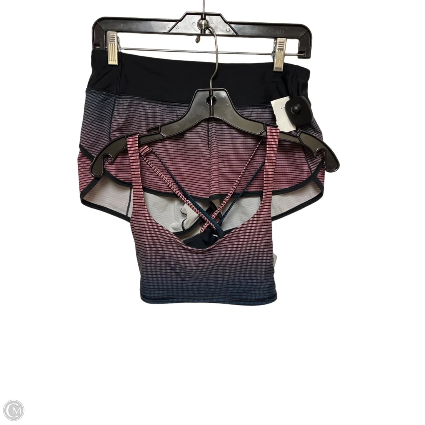 Athletic Shorts 2pc By Lululemon In Black & Purple, Size: 4
