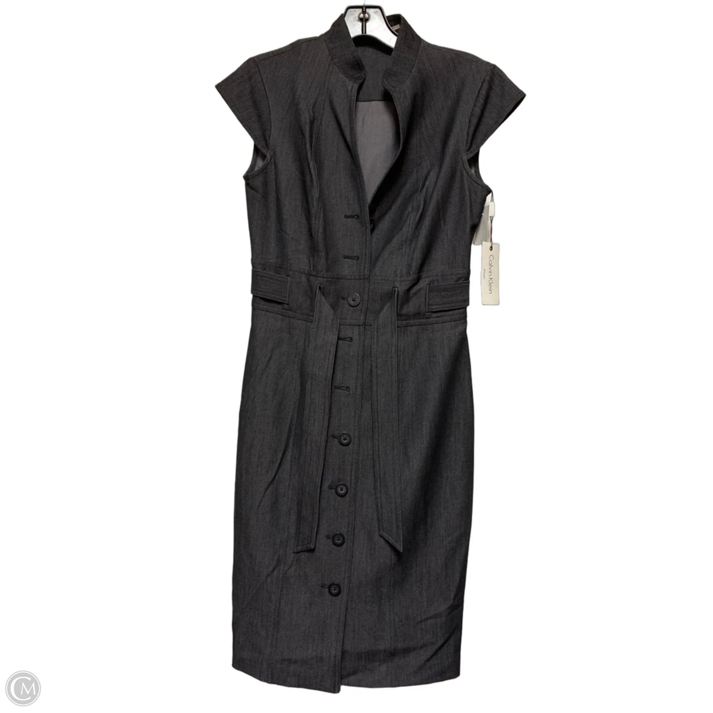 Dress Casual Short By Calvin Klein In Grey, Size: 4