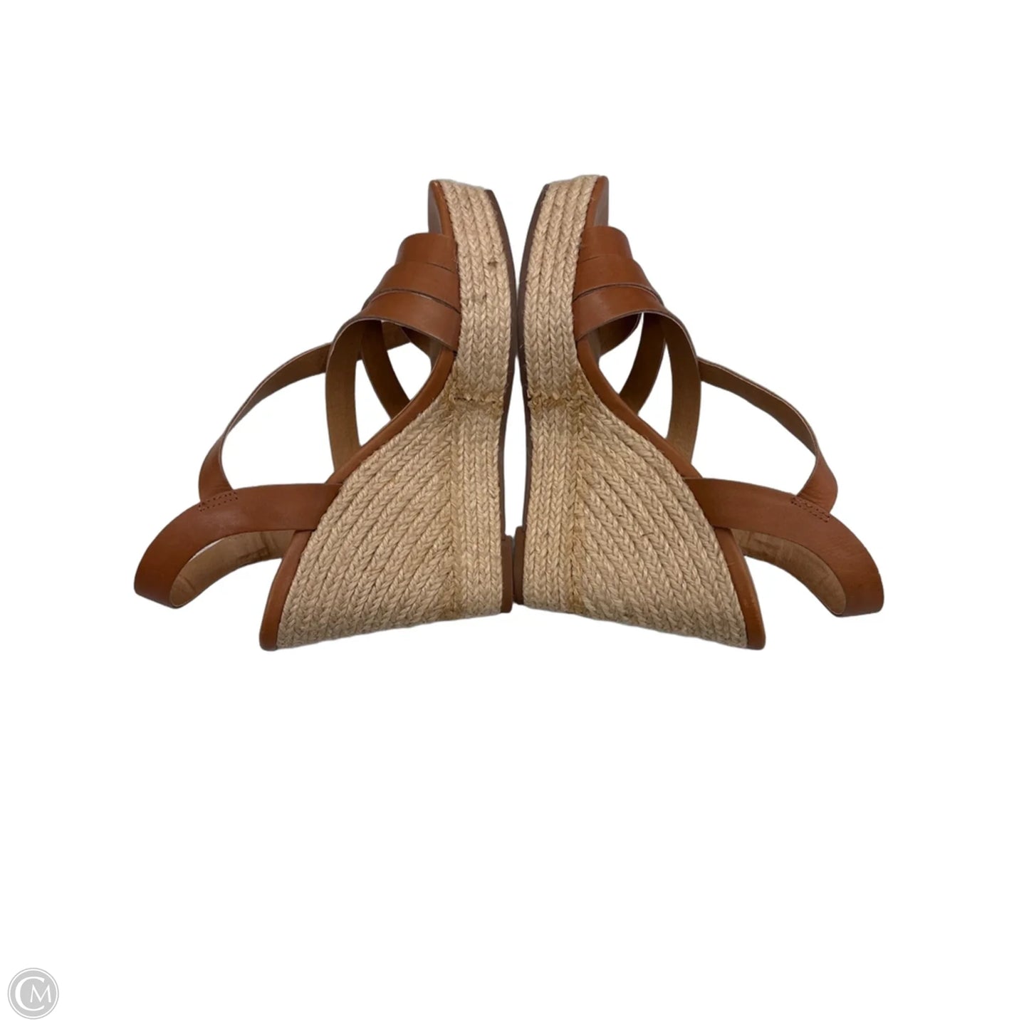 Sandals Heels Wedge By Lucky Brand In Tan, Size: 7