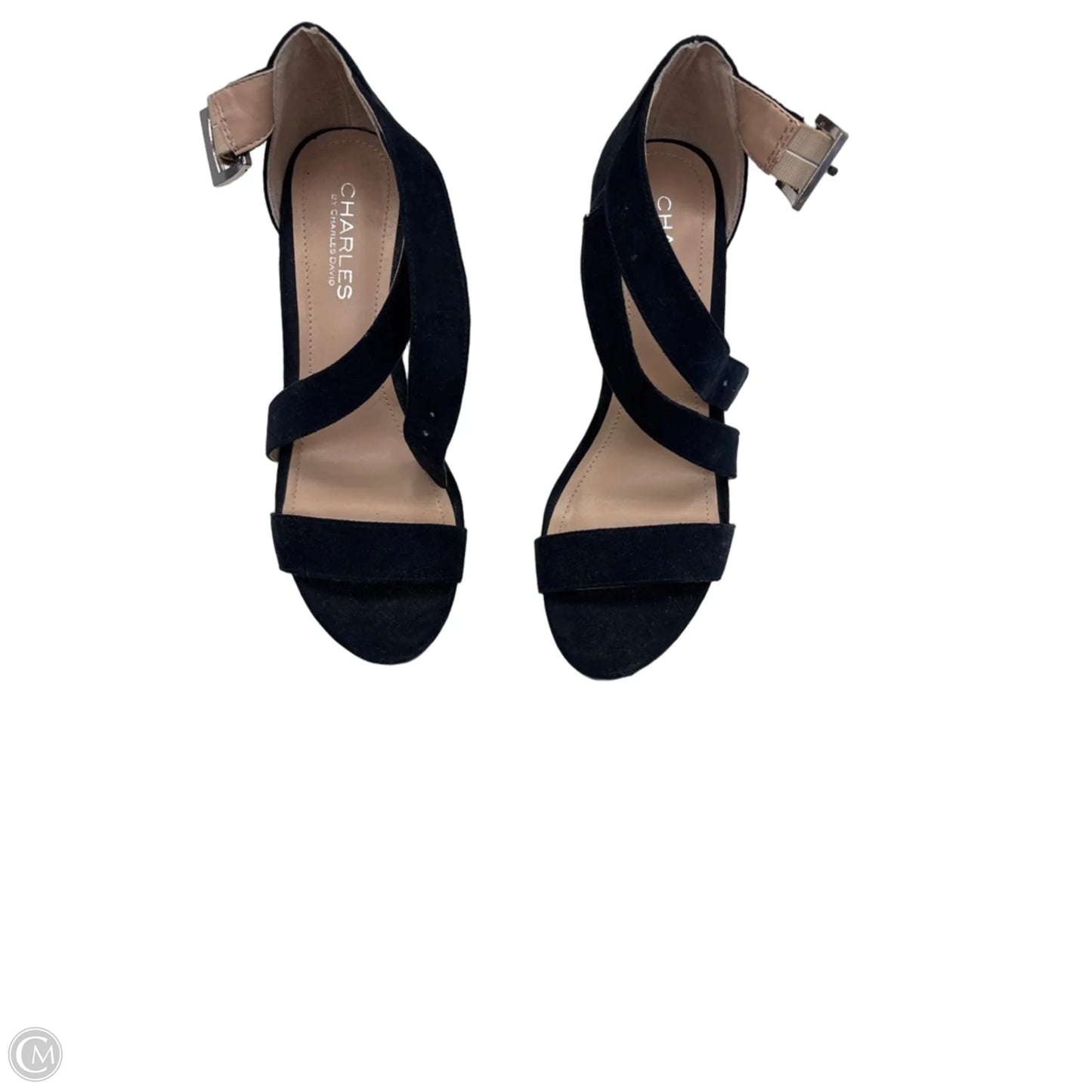 Sandals Heels Wedge By Charles By Charles David In Navy, Size: 7