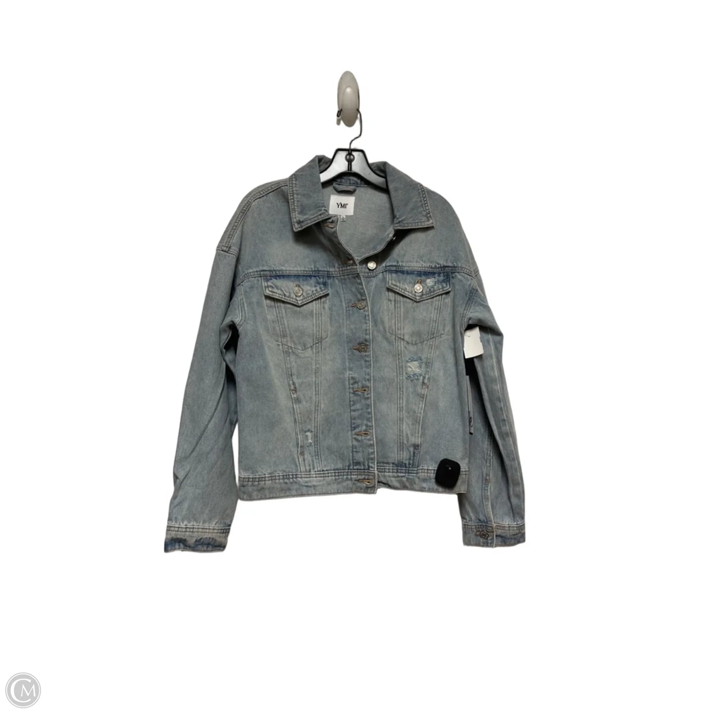 Jacket Denim By Ymi In Blue Denim, Size: L