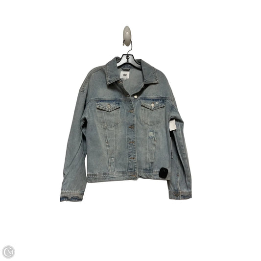 Jacket Denim By Ymi In Blue Denim, Size: L