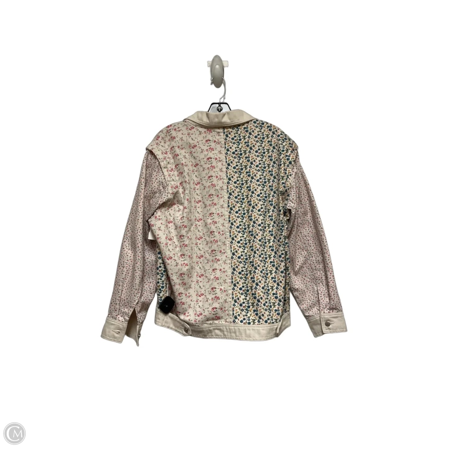 Jacket Denim By Blanknyc In Floral Print, Size: L