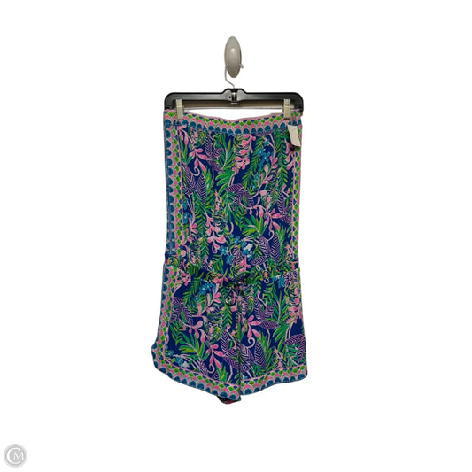 Romper Designer By Lilly Pulitzer In Tropical Print, Size: S