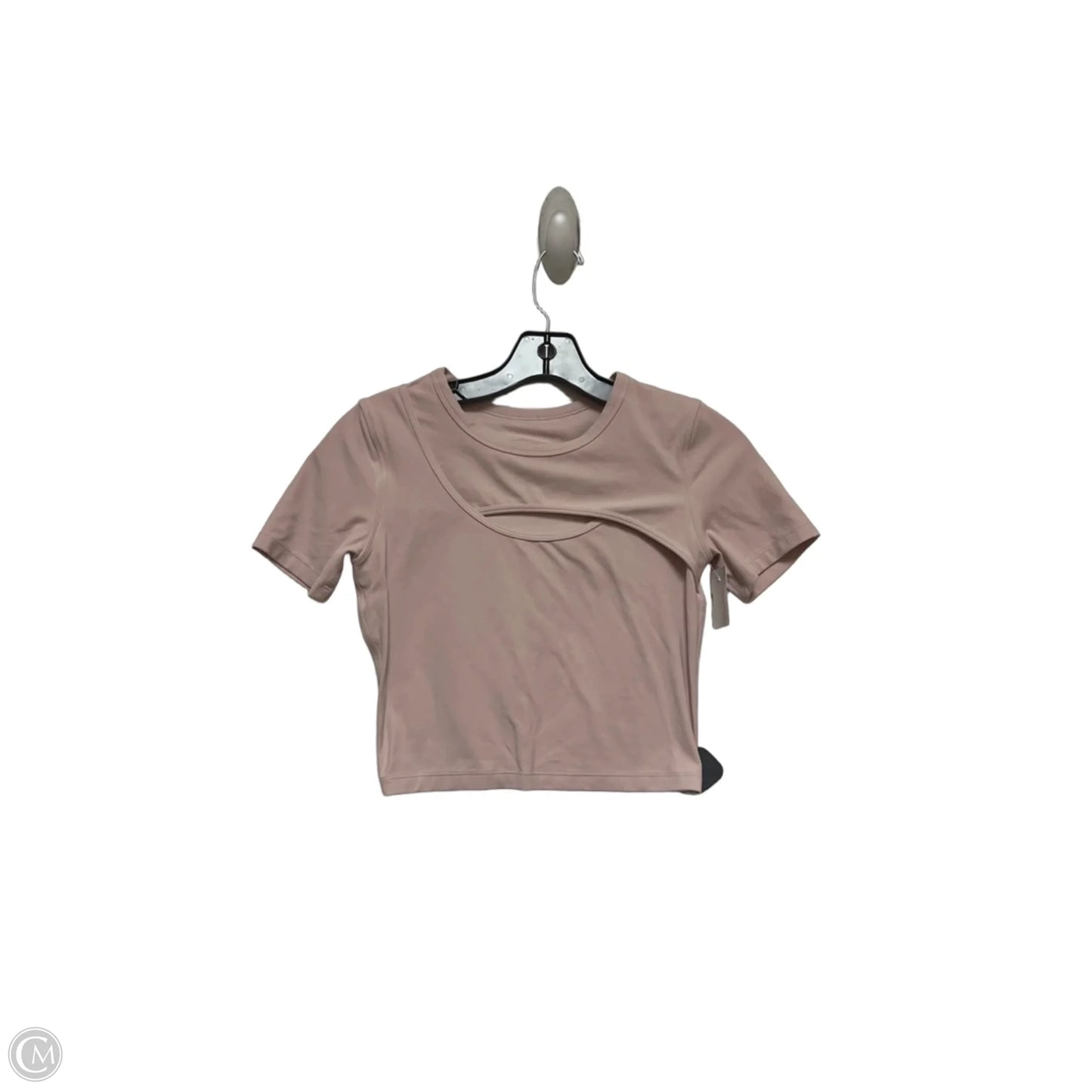 Athletic Top Short Sleeve By Lululemon In Pink, Size: S