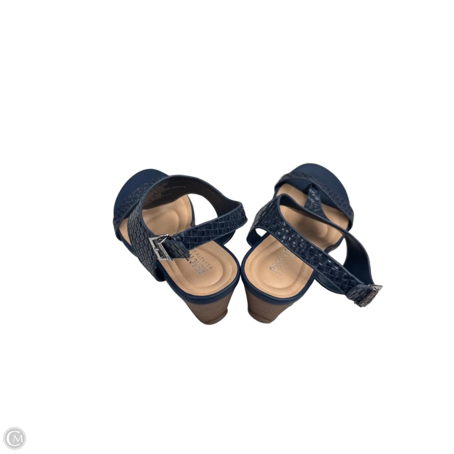Sandals Heels Wedge By Kenneth Cole Reaction In Blue, Size: 7.5