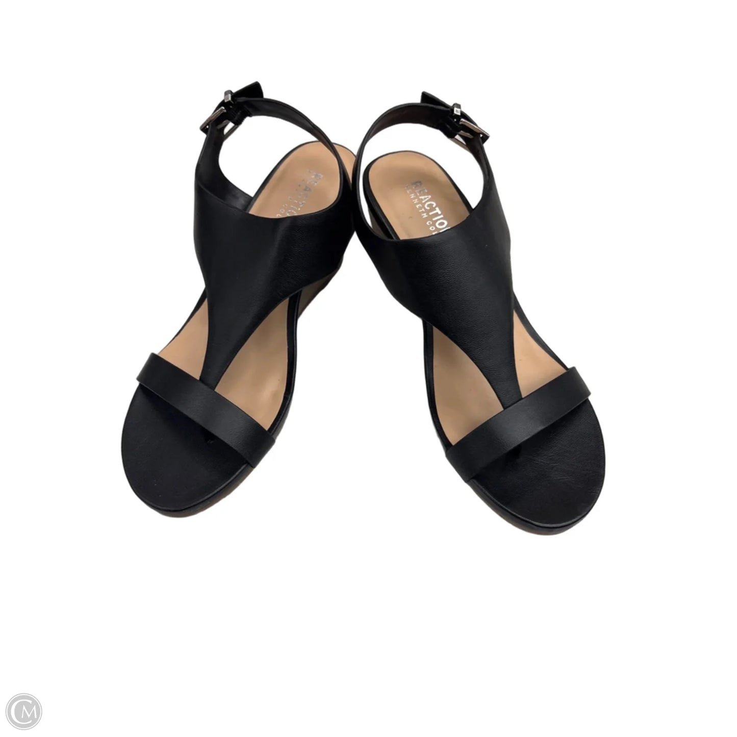 Sandals Heels Wedge By Kenneth Cole Reaction In Black, Size: 7.5