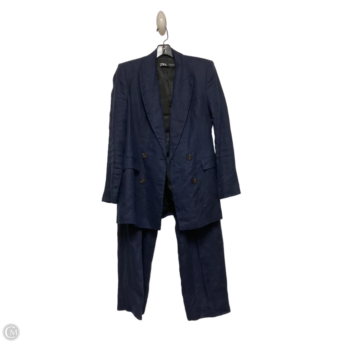Pants Suit 2pc By Zara In Blue, Size: 6
