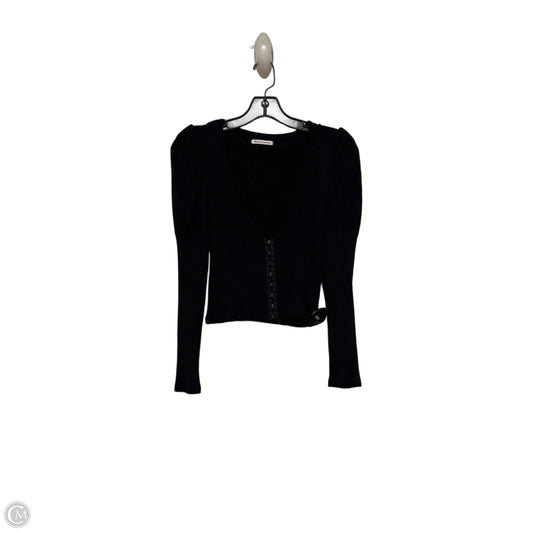 Top Long Sleeve By Reformation In Black, Size: M