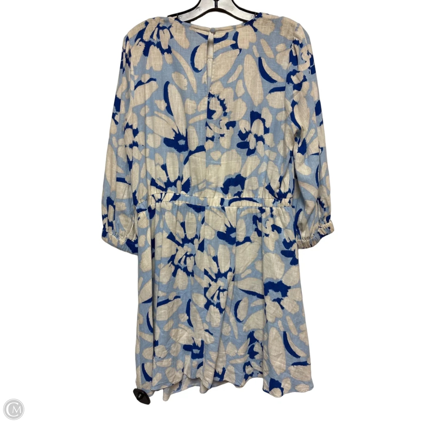 Dress Casual Short By Loft In Blue & White, Size: M