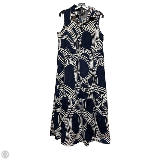 Dress Casual Midi By Rachel Zoe In Blue & White, Size: M