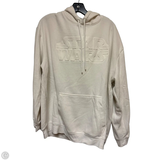 Sweatshirt Hoodie By Disney Store In White, Size: L