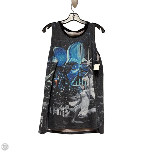 Top Sleeveless By Disney Store In Blue & Grey, Size: 2x