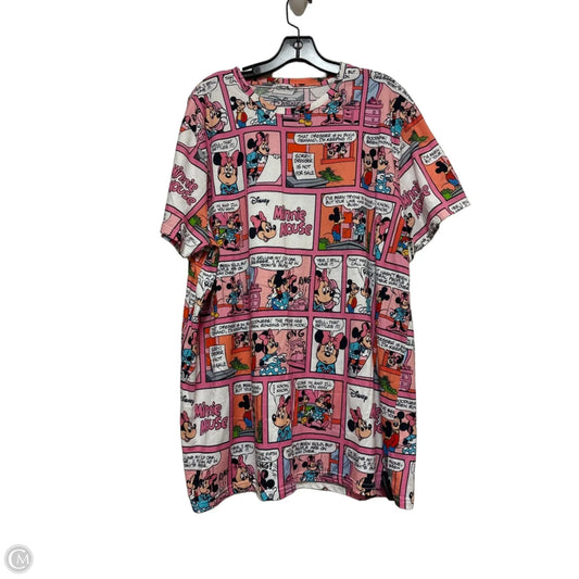 Top Short Sleeve By Disney In Multi-colored, Size: 3x