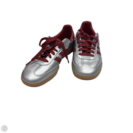 Shoes Sneakers By Adidas In Red & Silver, Size: 7.5