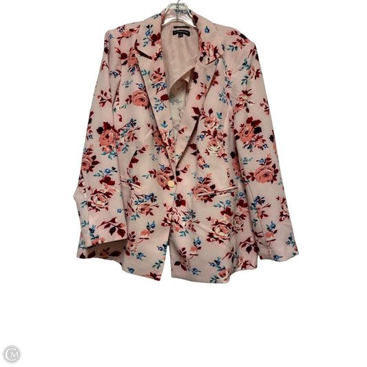 Blazer By Lane Bryant In Floral Print, Size: 2x