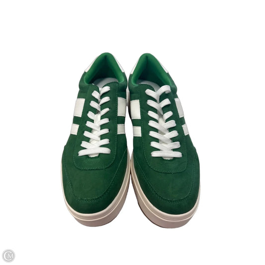 Shoes Sneakers By Madden Girl In Green & White, Size: 11