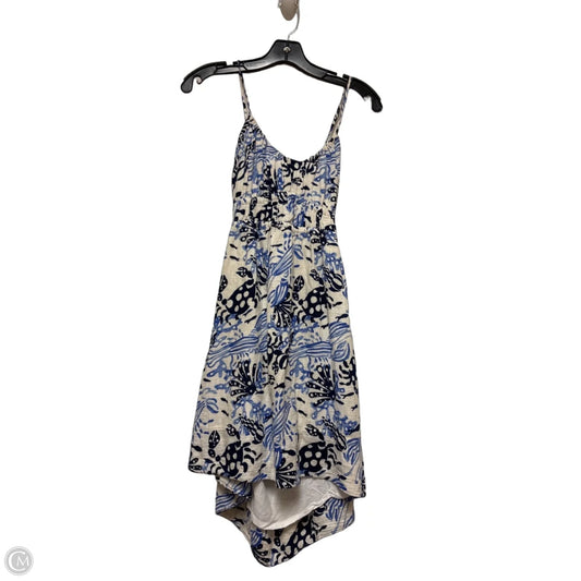 Dress Casual Short By Garage In Blue & White, Size: M