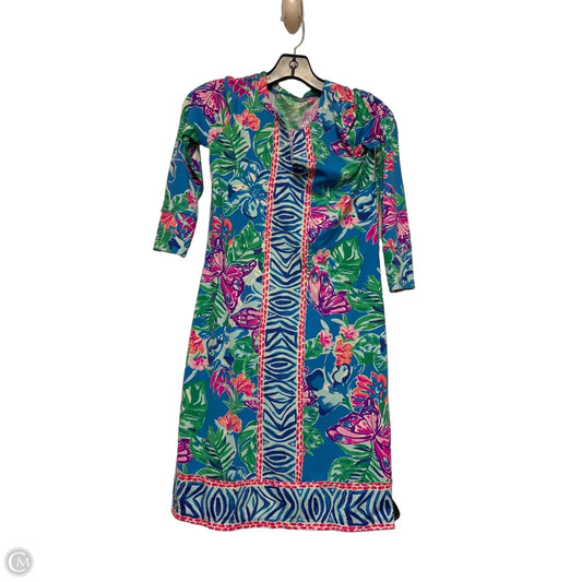 Dress Designer By Lilly Pulitzer In Floral Print, Size: Xxs